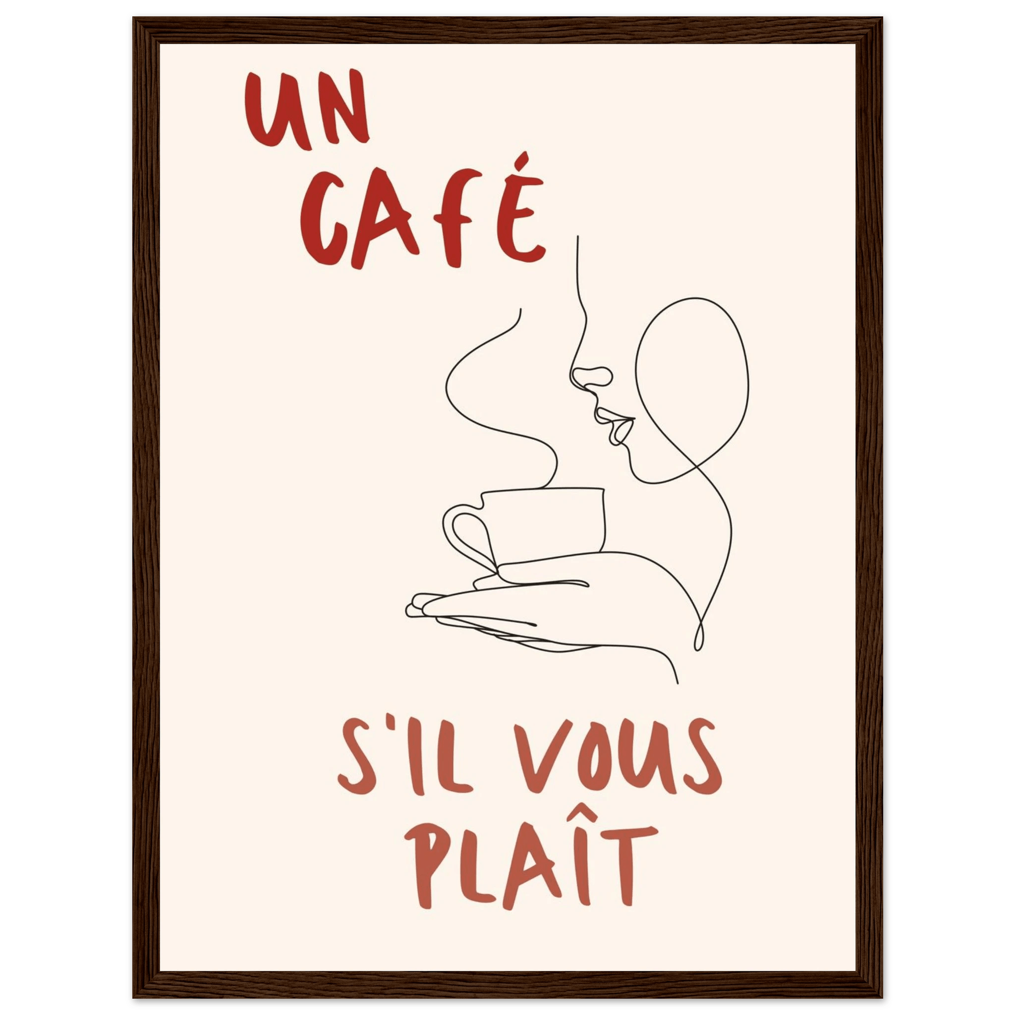Un Café S'il Vous Plait - Poster - Arthena
