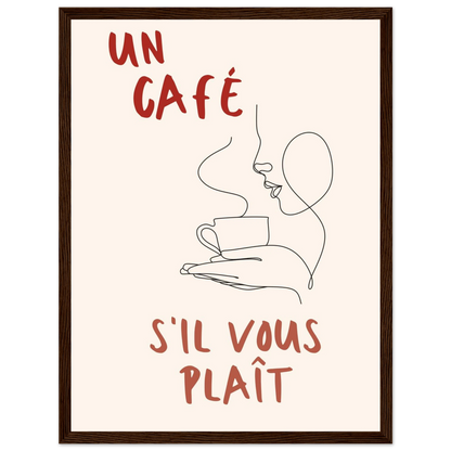 Un Café S'il Vous Plait - Poster - Arthena