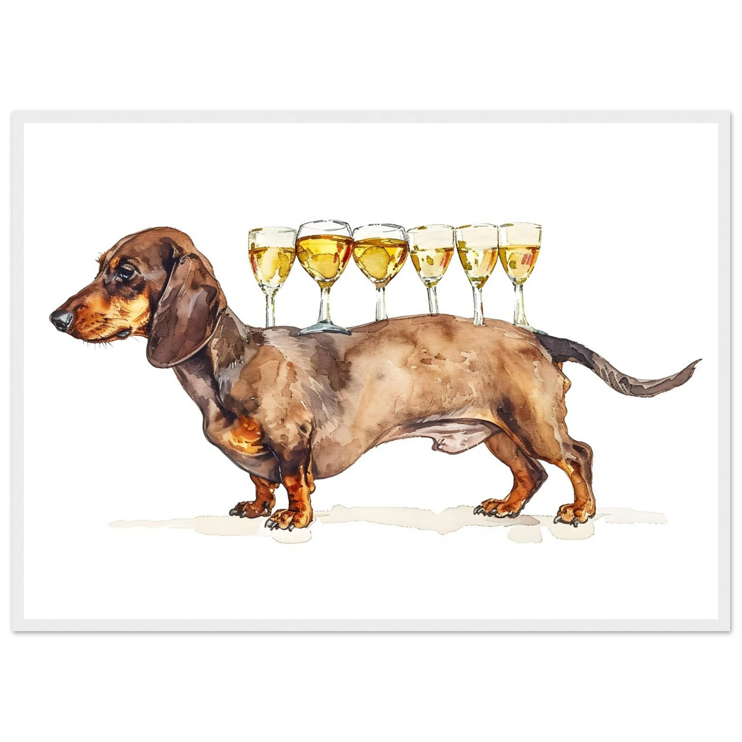 Wiener Dog Butler - Poster - Arthena