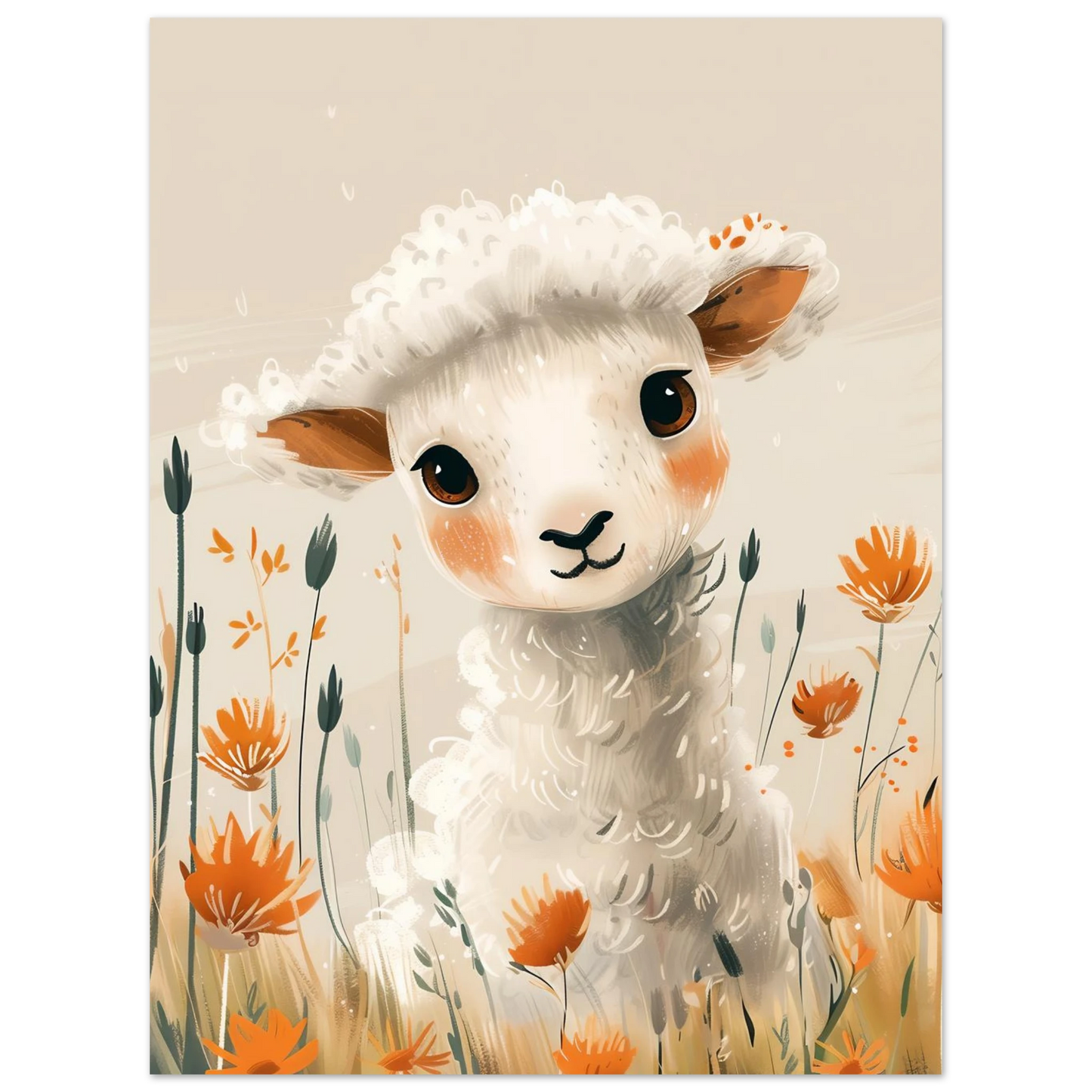 Baby Lamb - Poster - Arthena