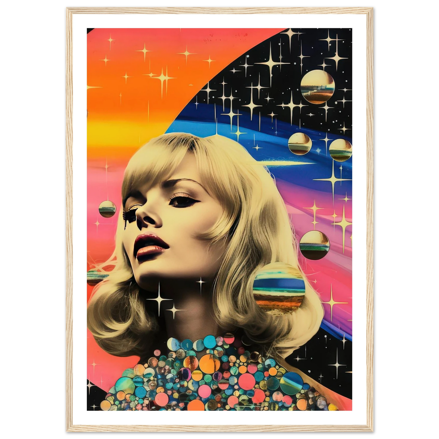 Retro Galaxy Queen - Poster - Arthena