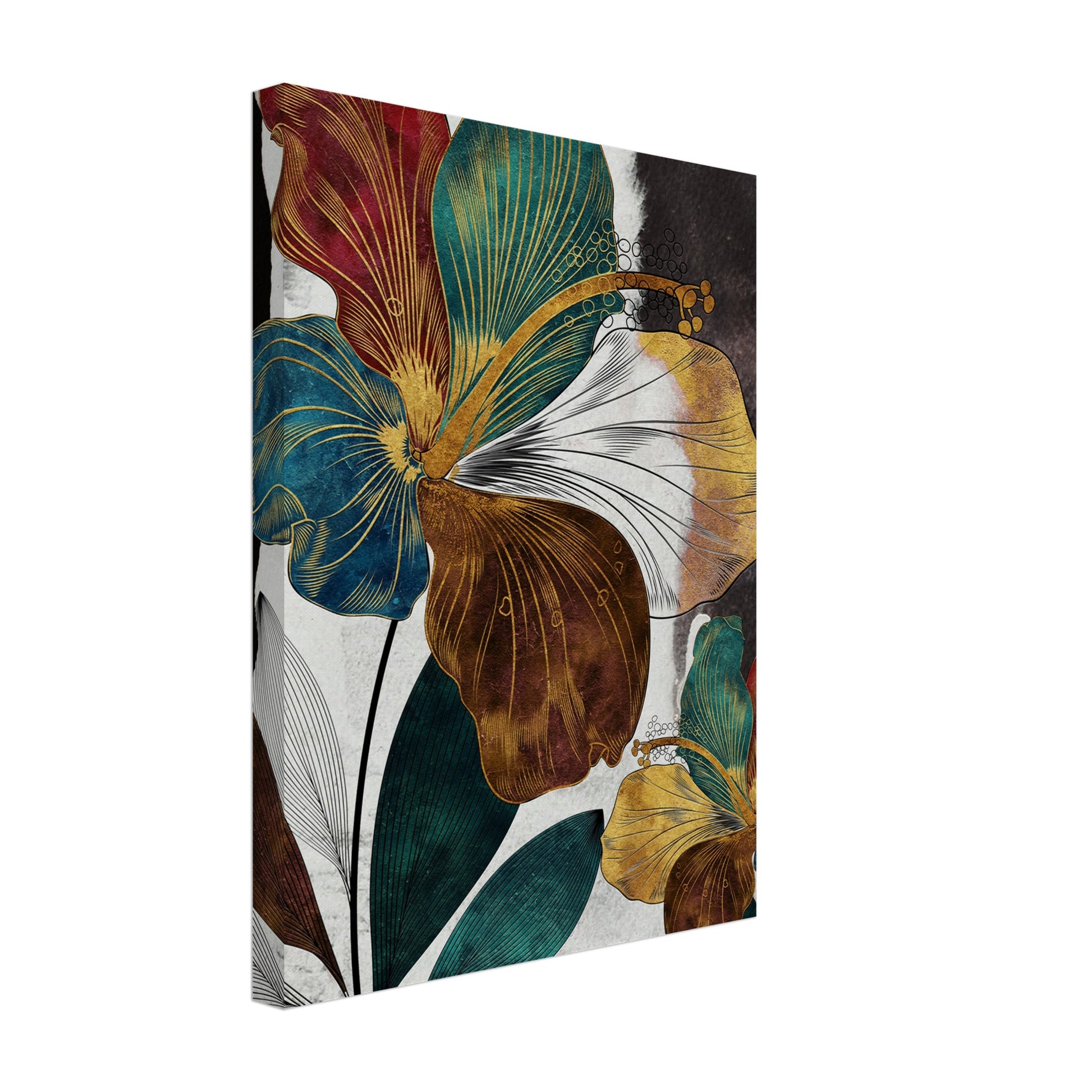 Gyldene Blomster Symfoni Konstverk | Arthena