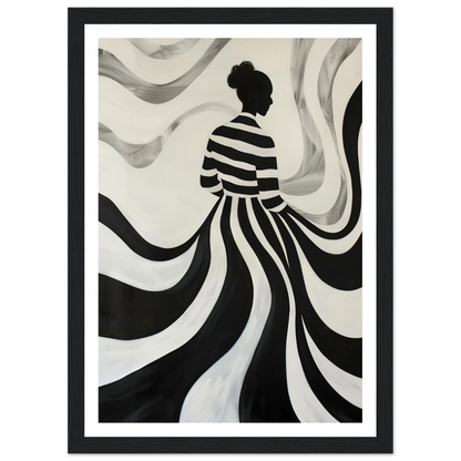 The Striped Silhouette - Poster - Arthena