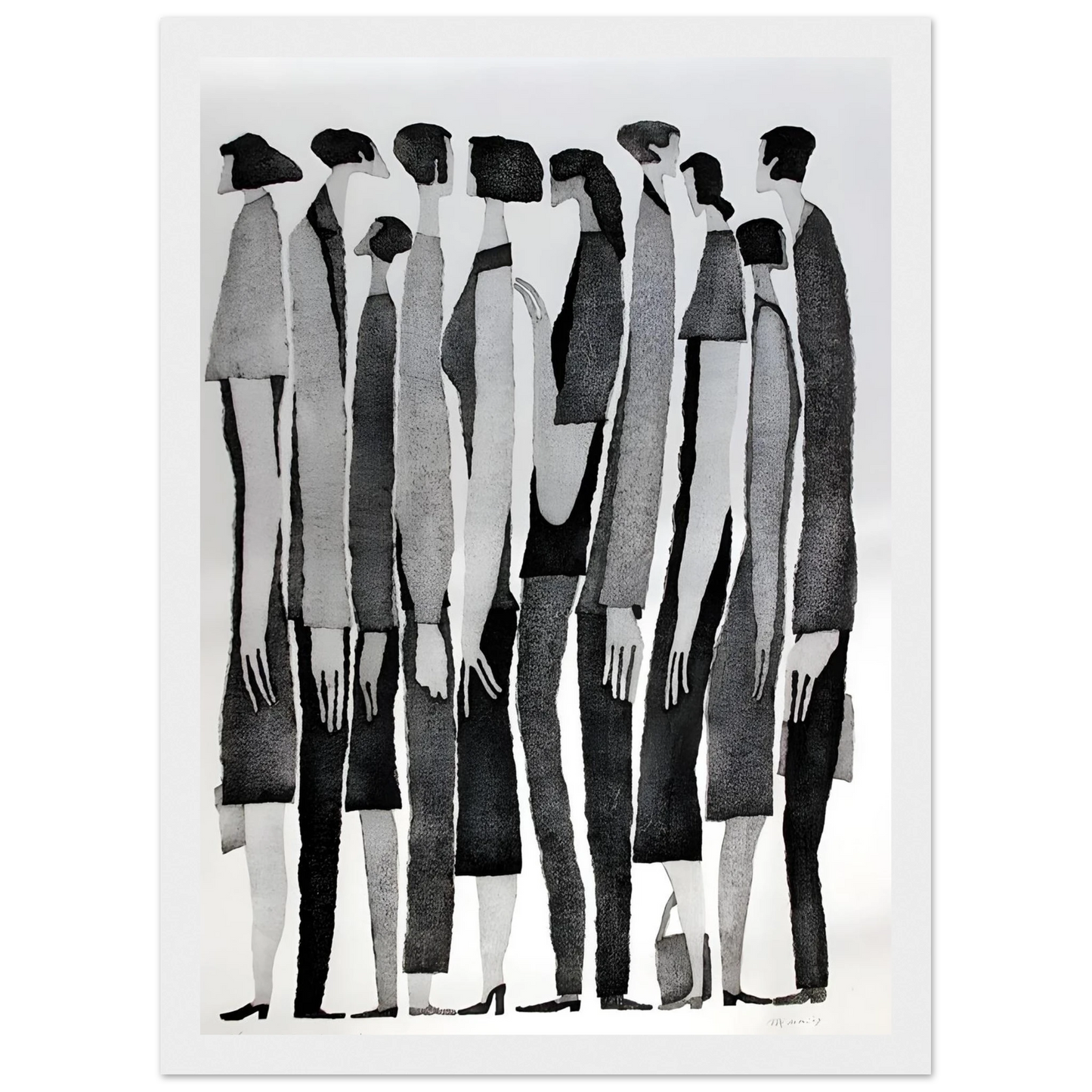 Silent Crowd - Poster - Arthena
