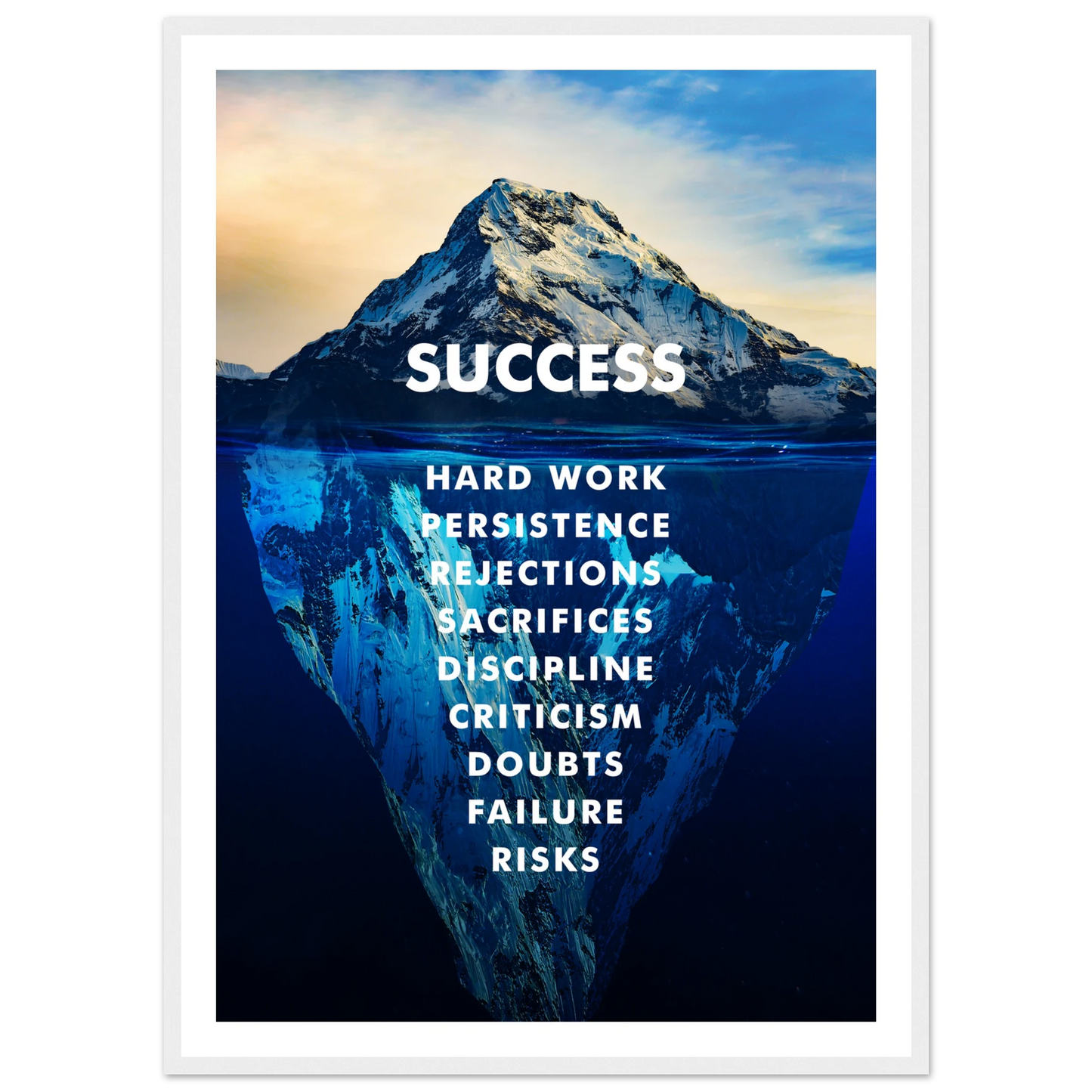 The Iceberg of Success - Poster - Arthena