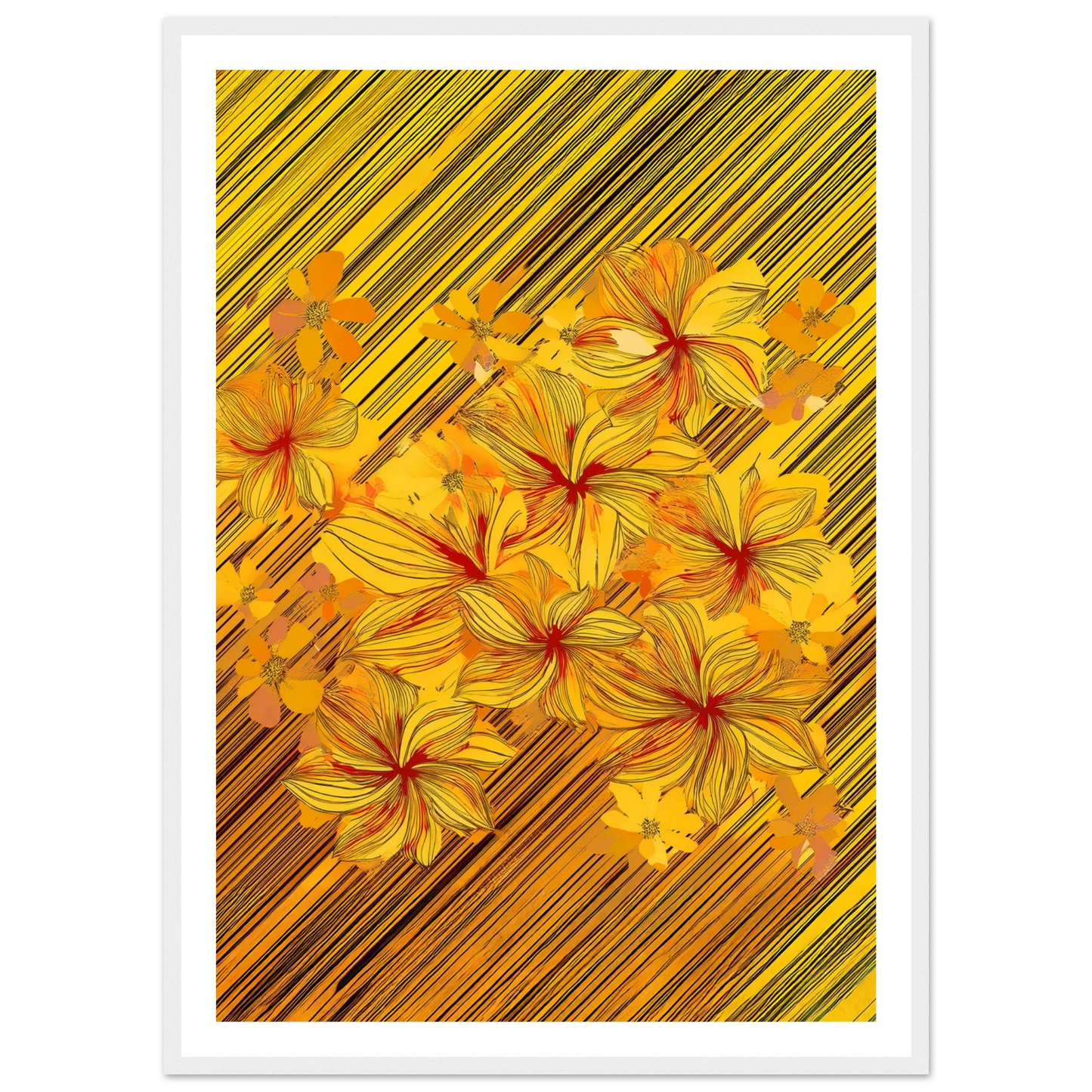 Golden Blossoms - Poster - Arthena