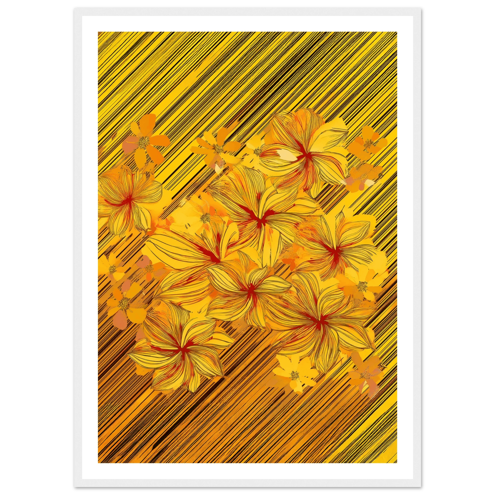 Golden Blossoms - Poster - Arthena
