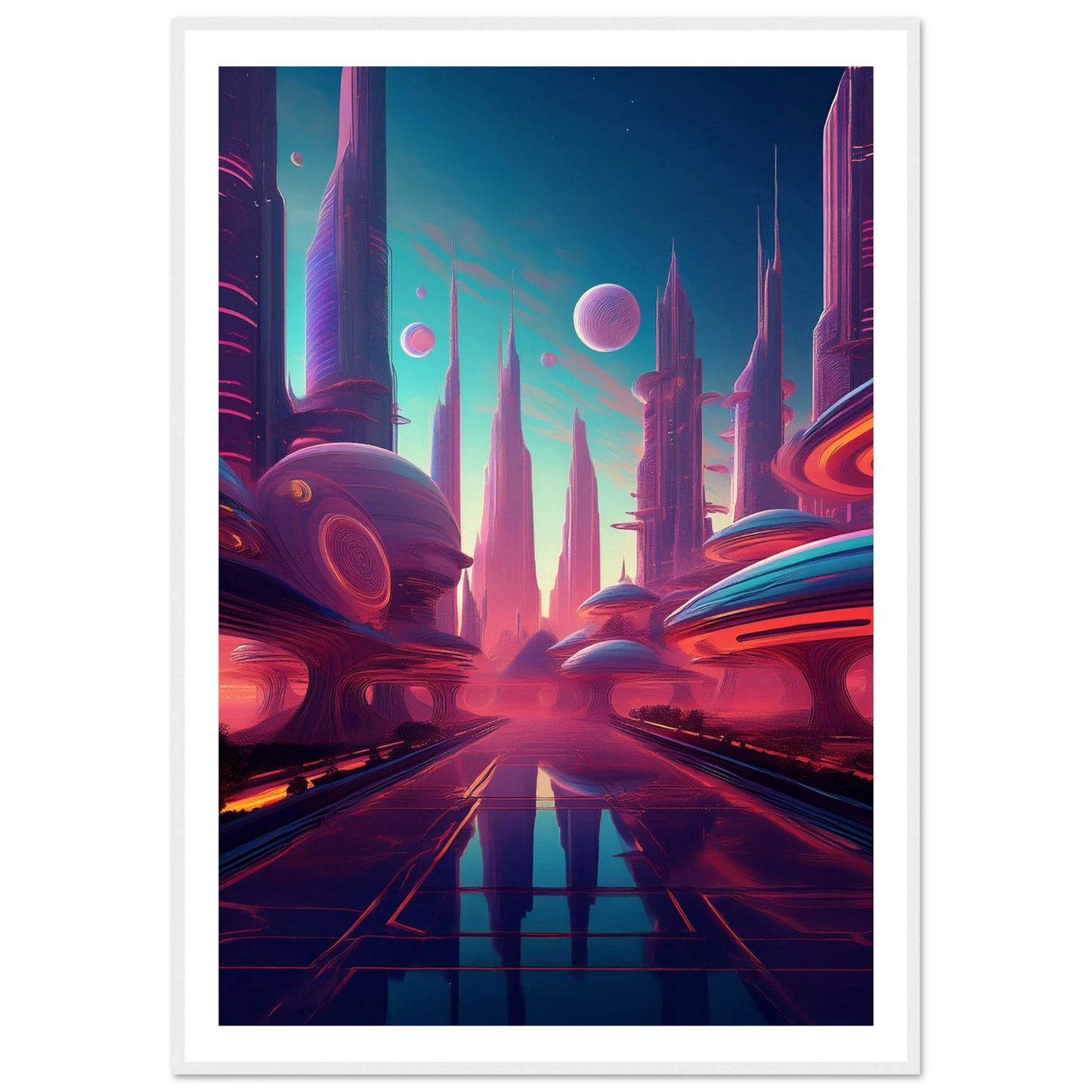 Neon Horizons - Poster - Arthena