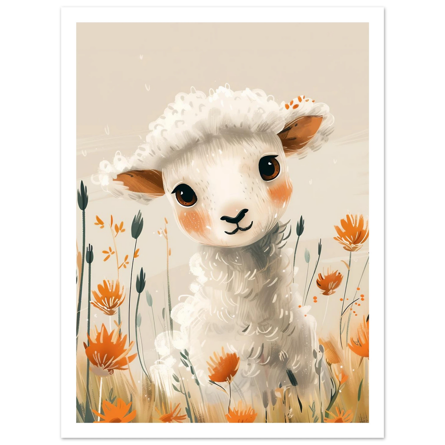 Baby Lamb - Poster - Arthena