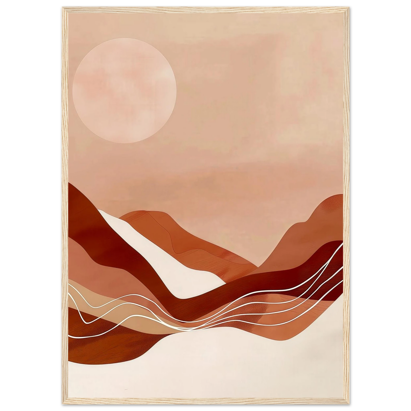 Amber Horizons Moonlit Simplicity - Poster - Arthena