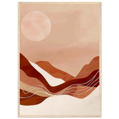Amber Horizons Moonlit Simplicity - Poster - Arthena
