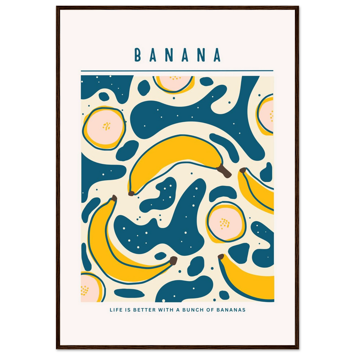 Life is better with banana - Poster - Arthena