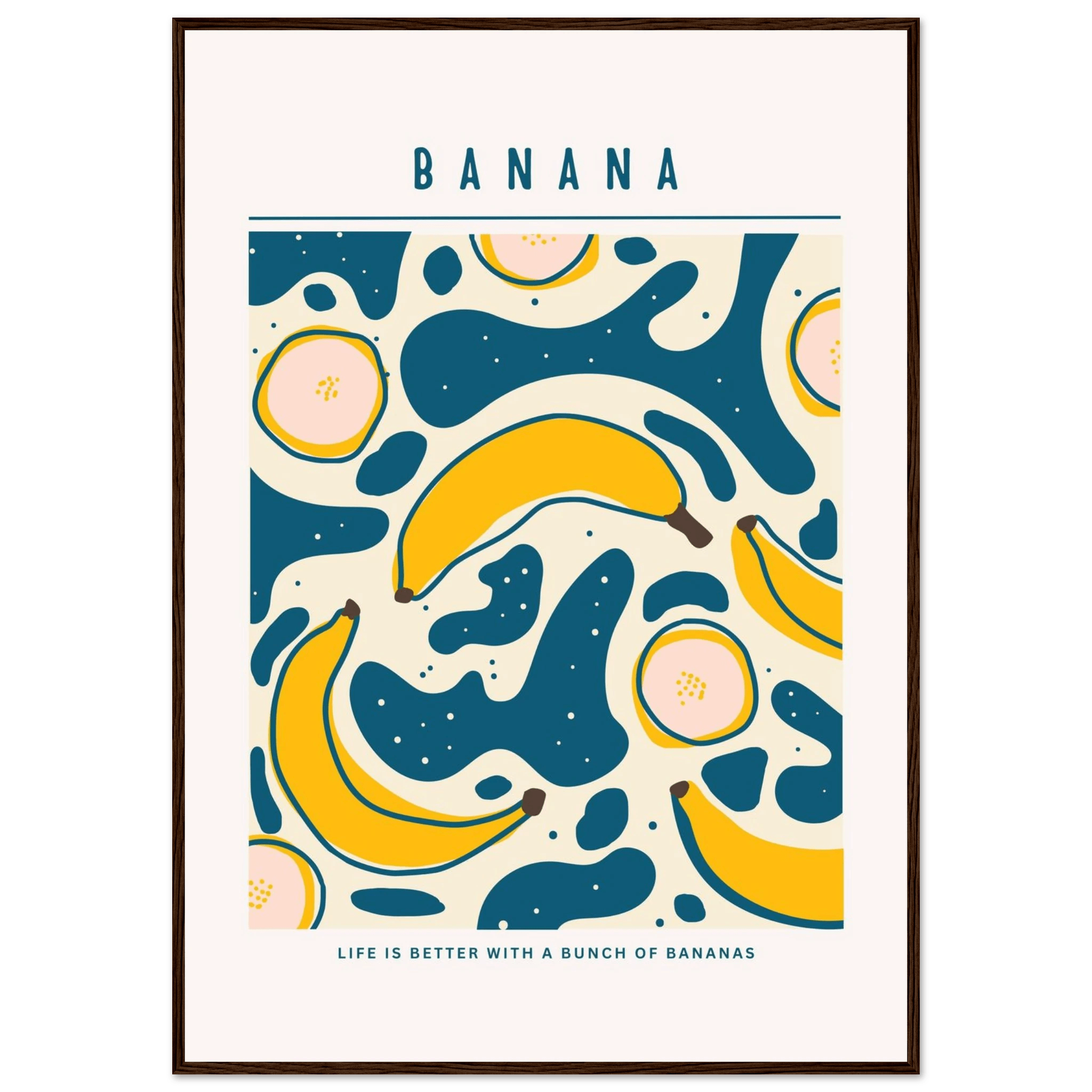 Life is better with banana - Poster - Arthena