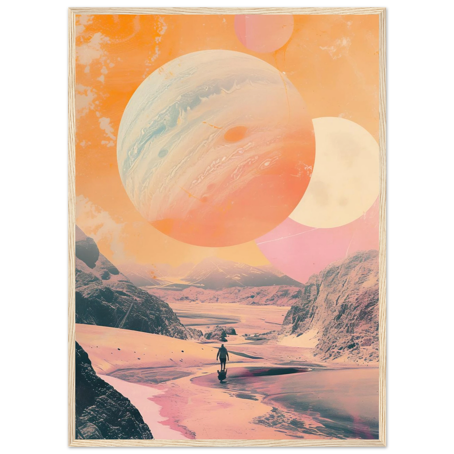 Lost Wanderer Beneath Alien Suns - Poster - Arthena