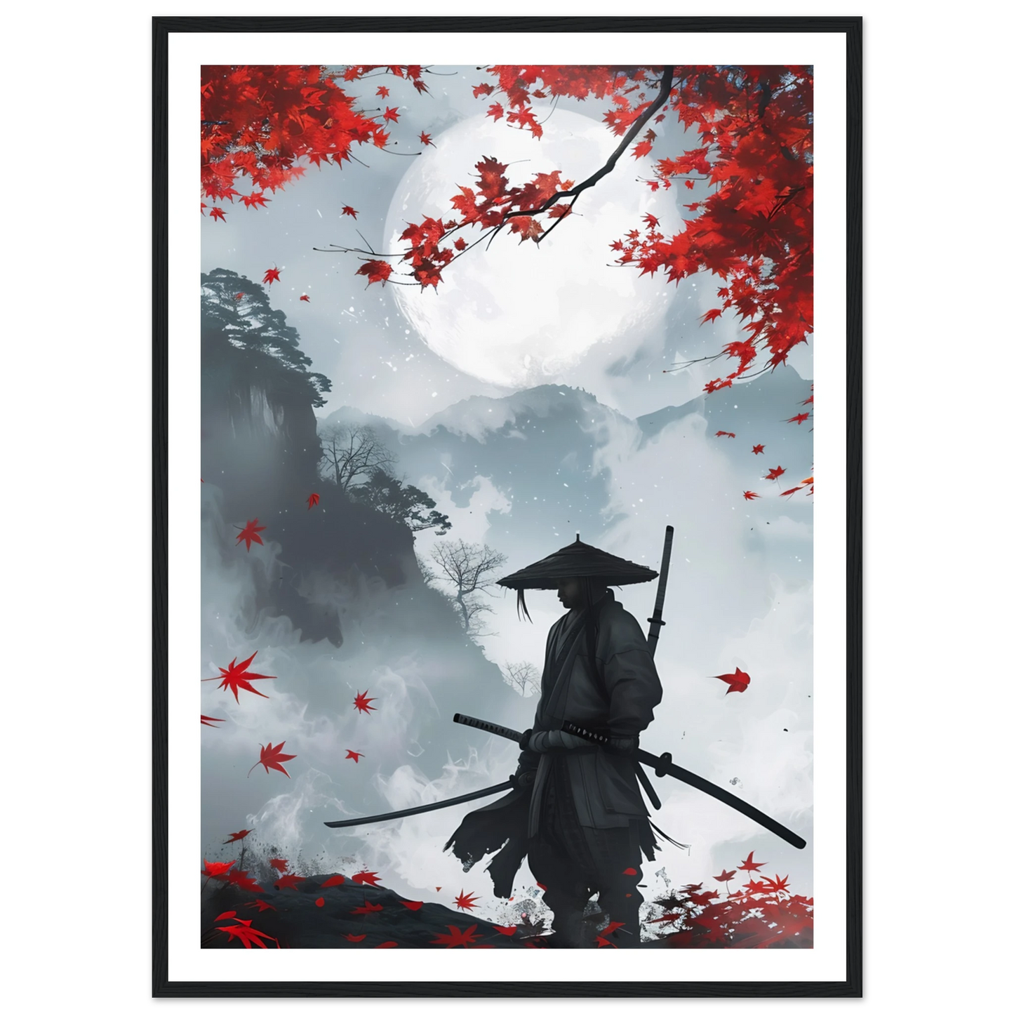 Crimson Leaves - Poster - Arthena