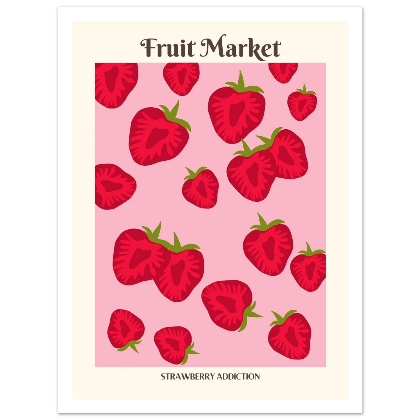 Fruit Market Strawberry - Poster - Arthena