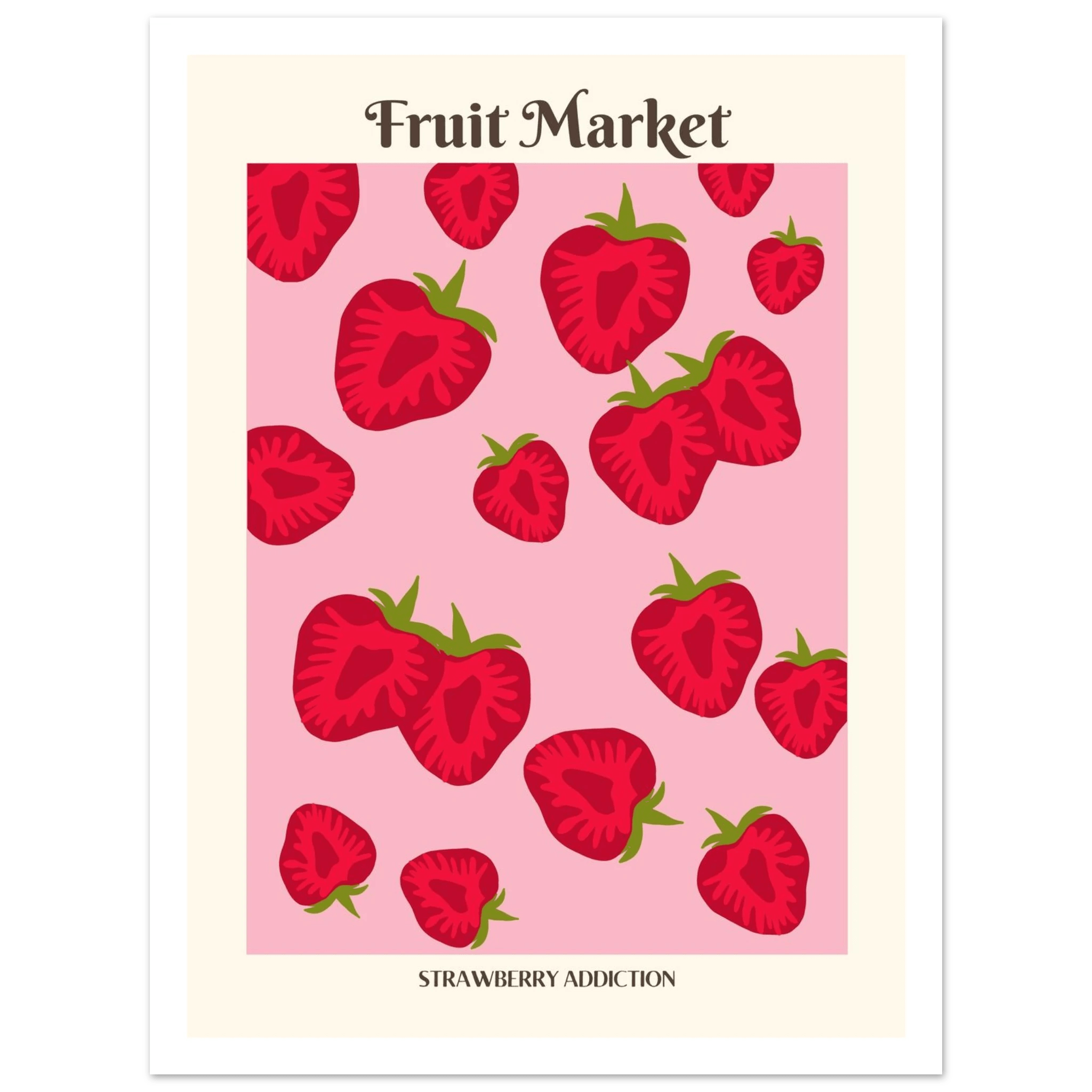 Fruit Market Strawberry - Poster - Arthena