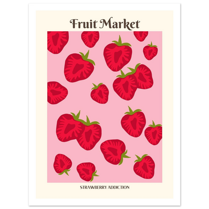 Fruit Market Strawberry - Poster - Arthena