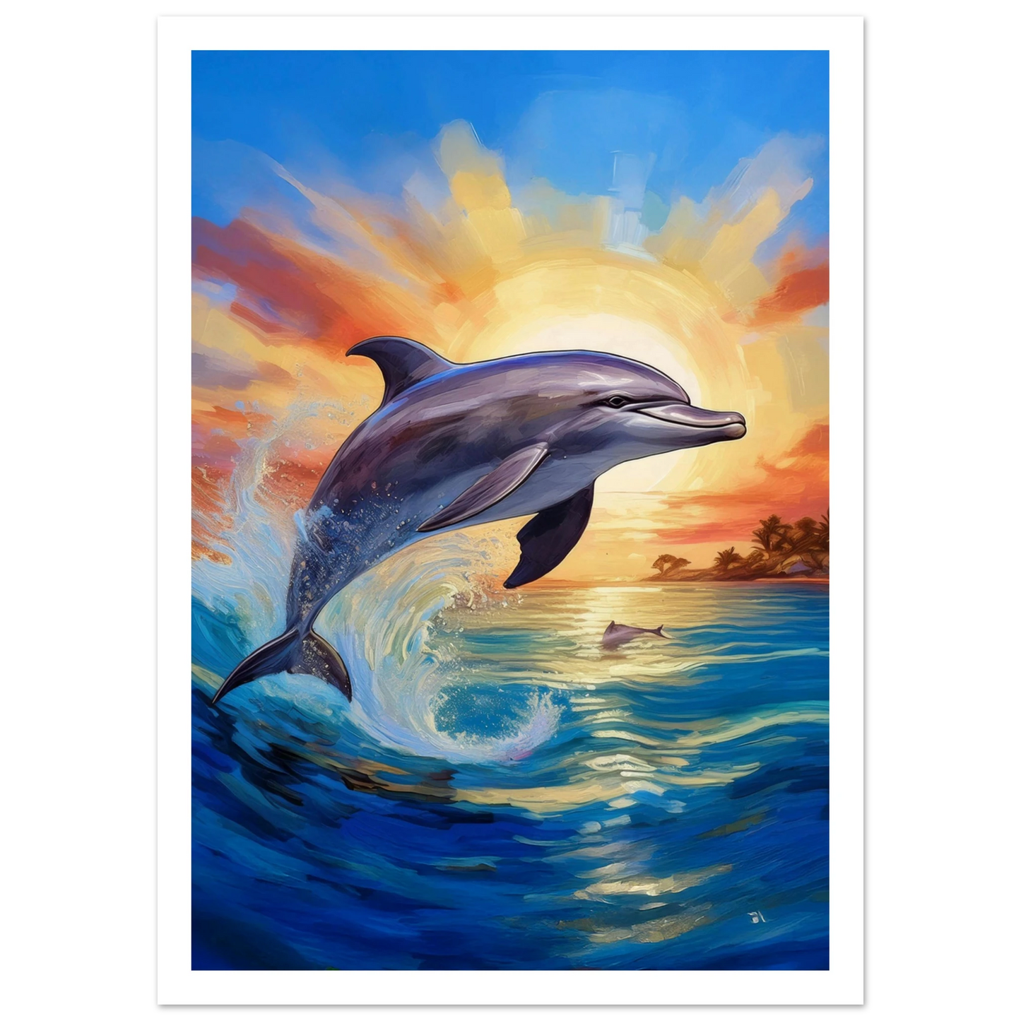 Happy Dolphine - Poster - Arthena