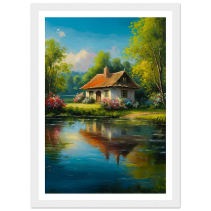 Serenity by the Lake - Poster - Arthena