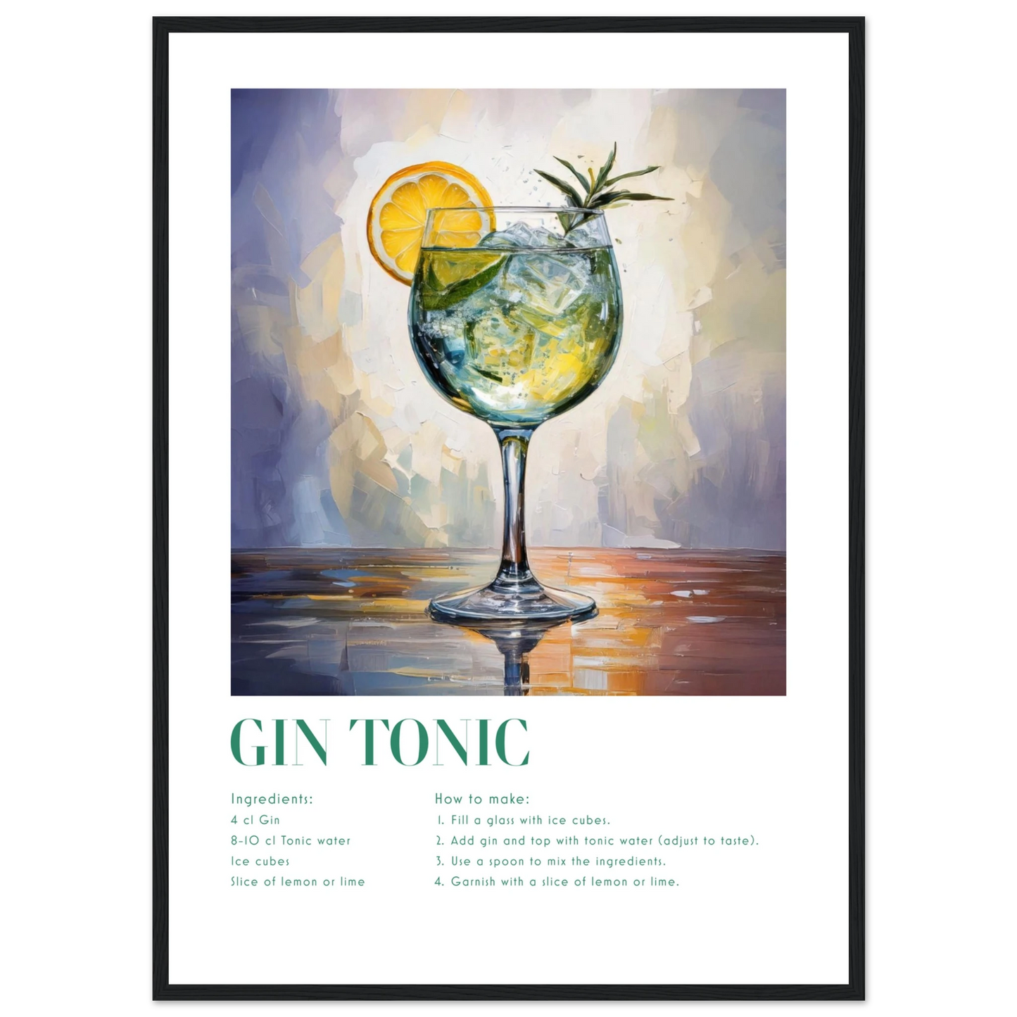 Gin Tonic - Poster - Arthena