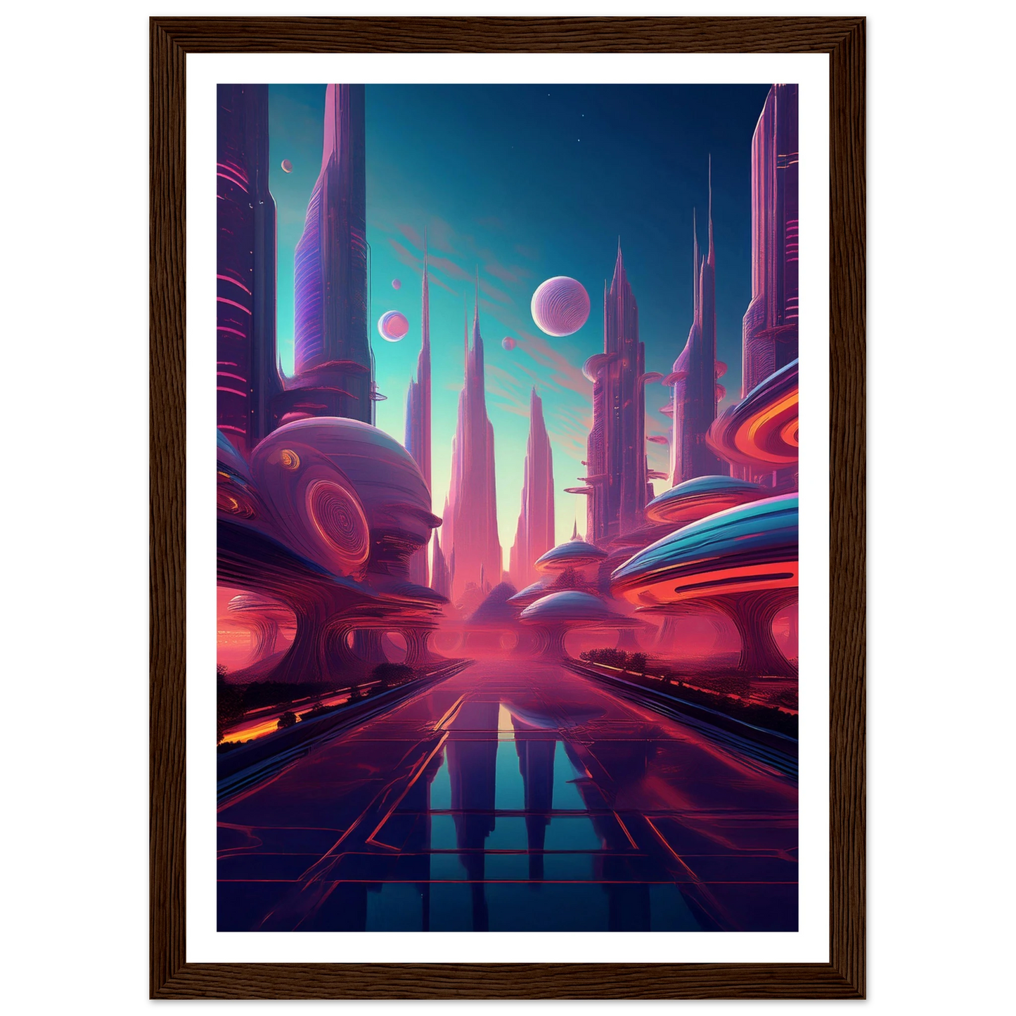 Neon Horizons - Poster - Arthena