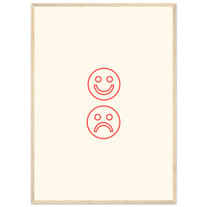 Happy face, sad face - Poster - Arthena
