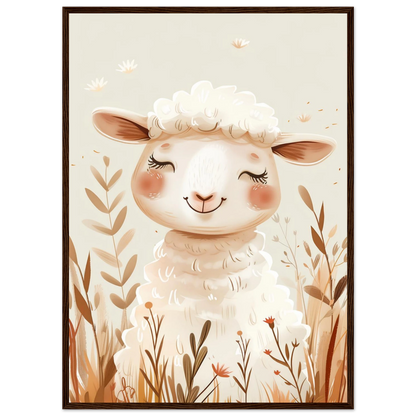 Cute Wooly Sheep - Poster - Arthena