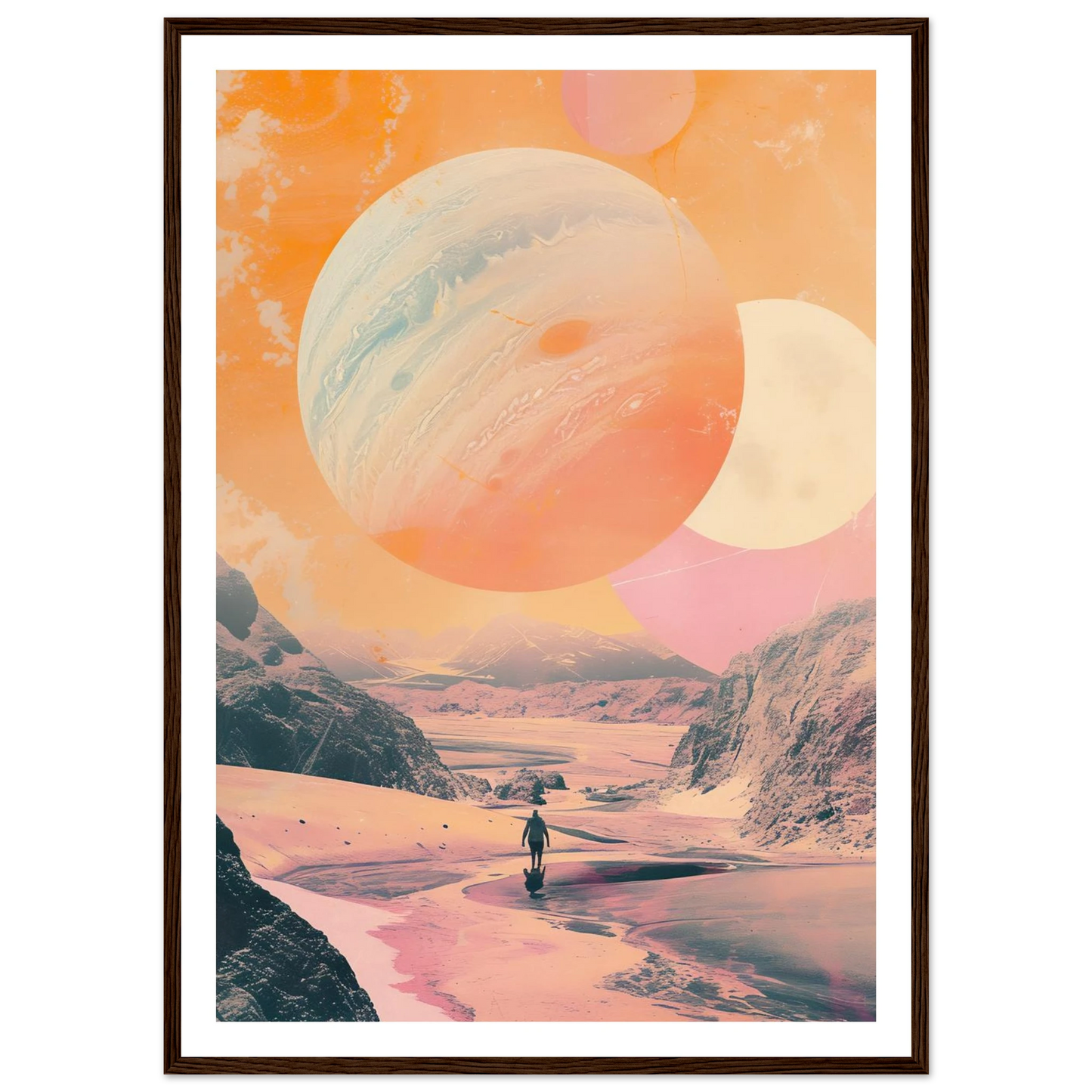 Lost Wanderer Beneath Alien Suns - Poster - Arthena