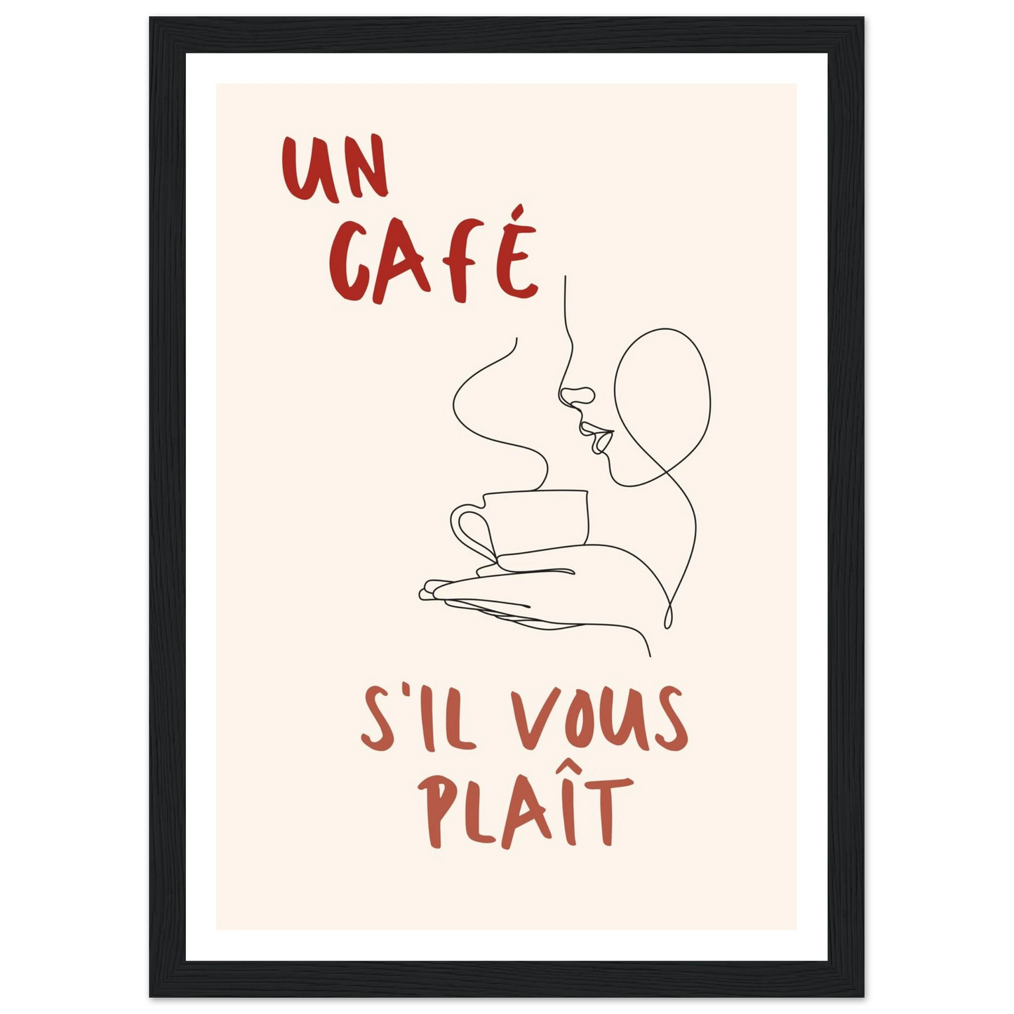 Un Café S'il Vous Plait - Poster - Arthena