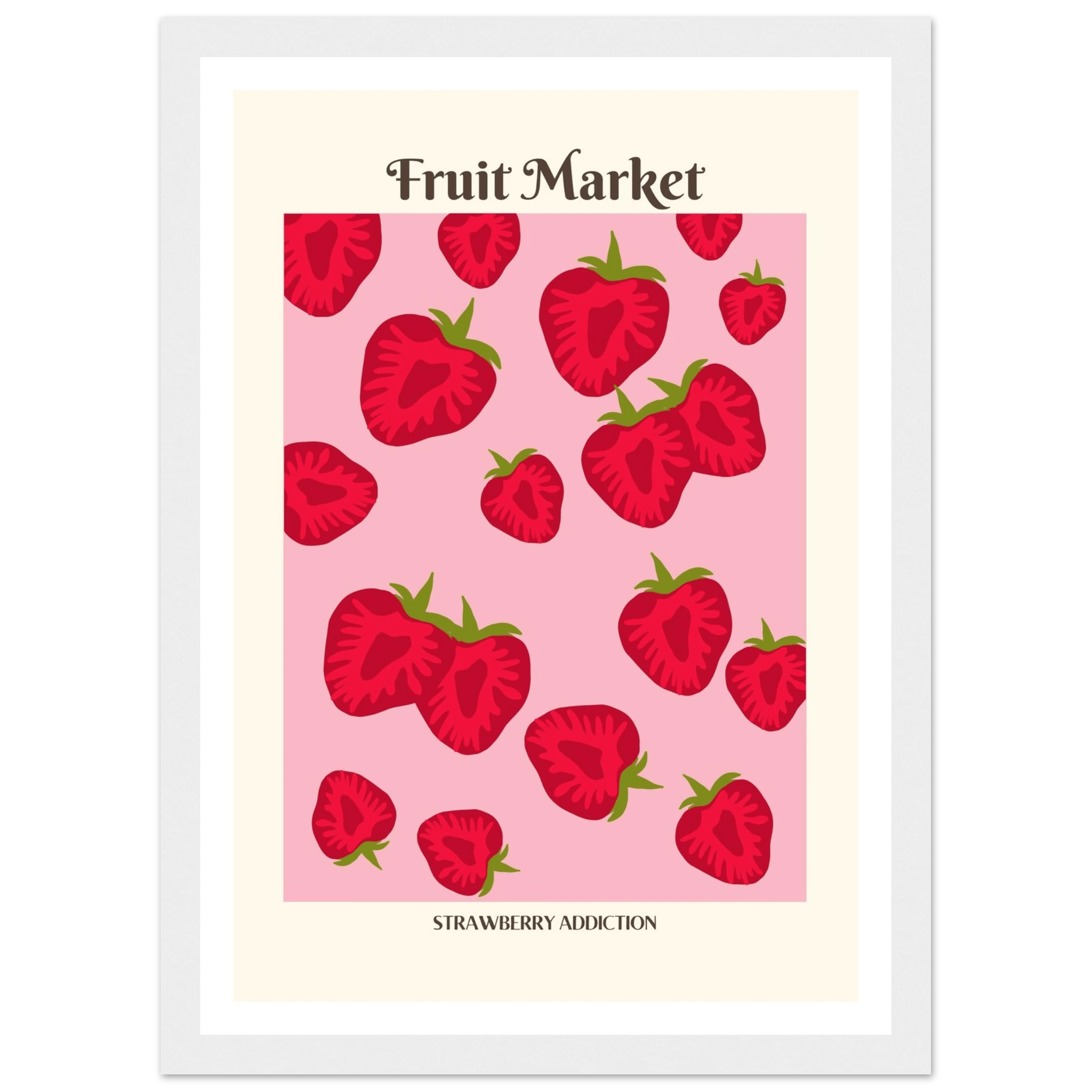 Fruit Market Strawberry - Poster - Arthena