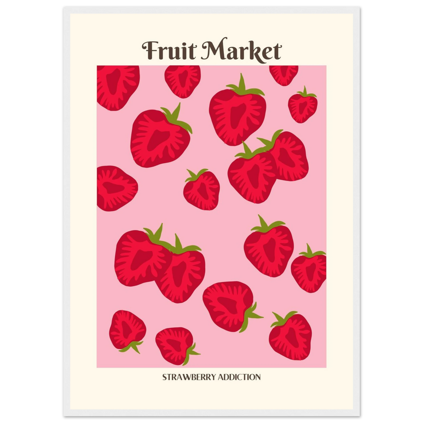 Fruit Market Strawberry - Poster - Arthena