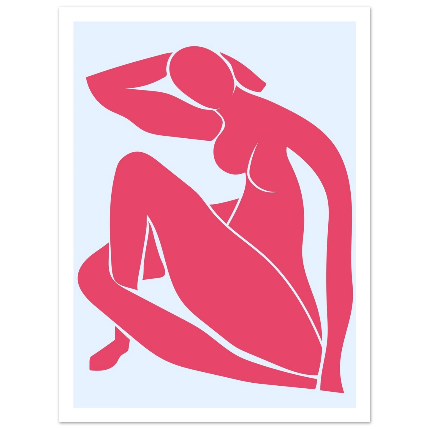 Body Positivity in Red - Poster - Arthena