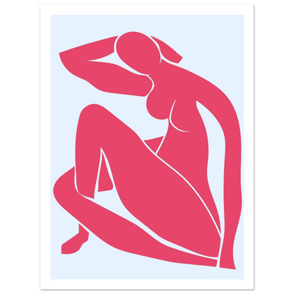 Body Positivity in Red - Poster - Arthena