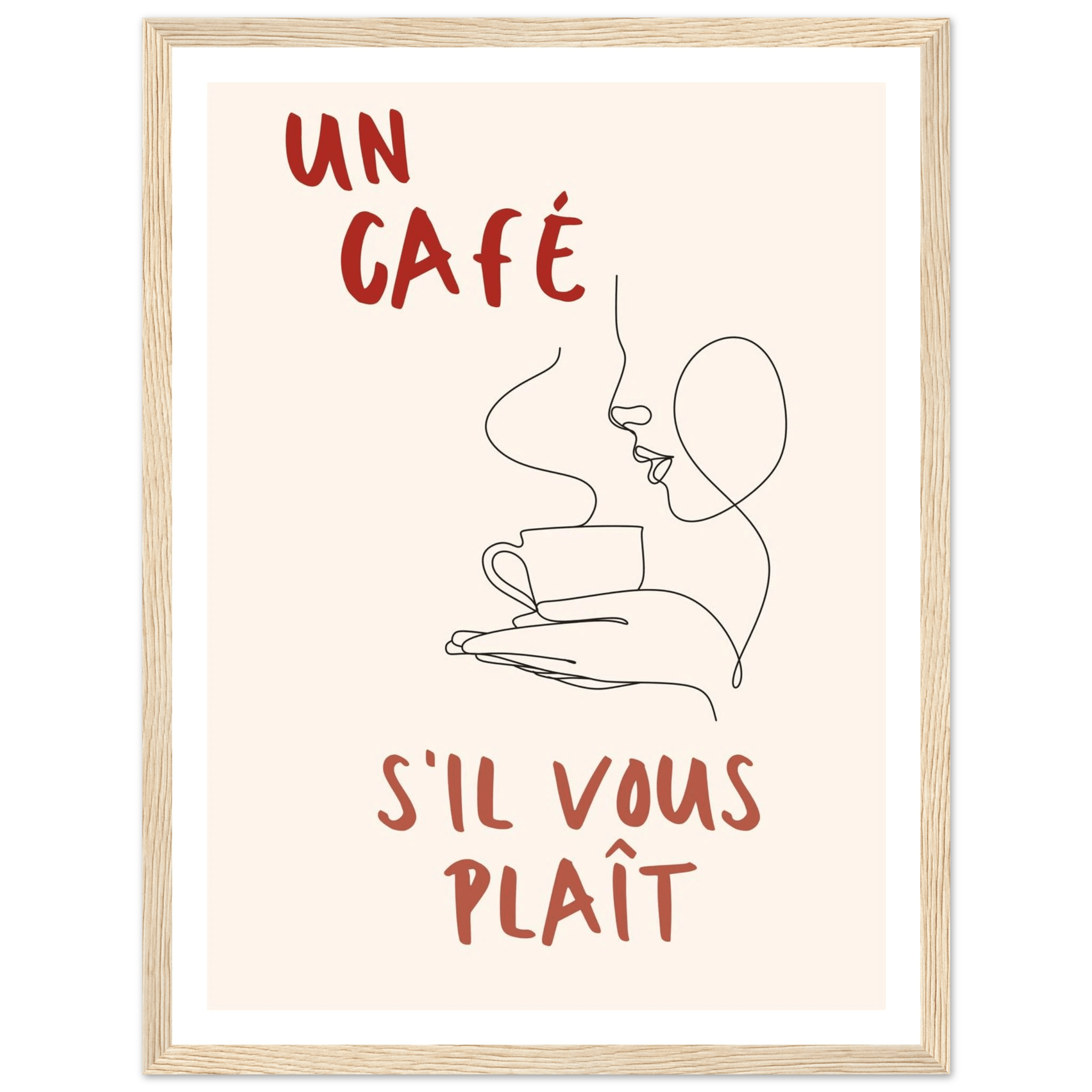 Un Café S'il Vous Plait - Poster - Arthena