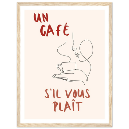 Un Café S'il Vous Plait - Poster - Arthena