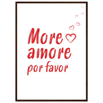 More Amore Por Favor - Poster - Arthena