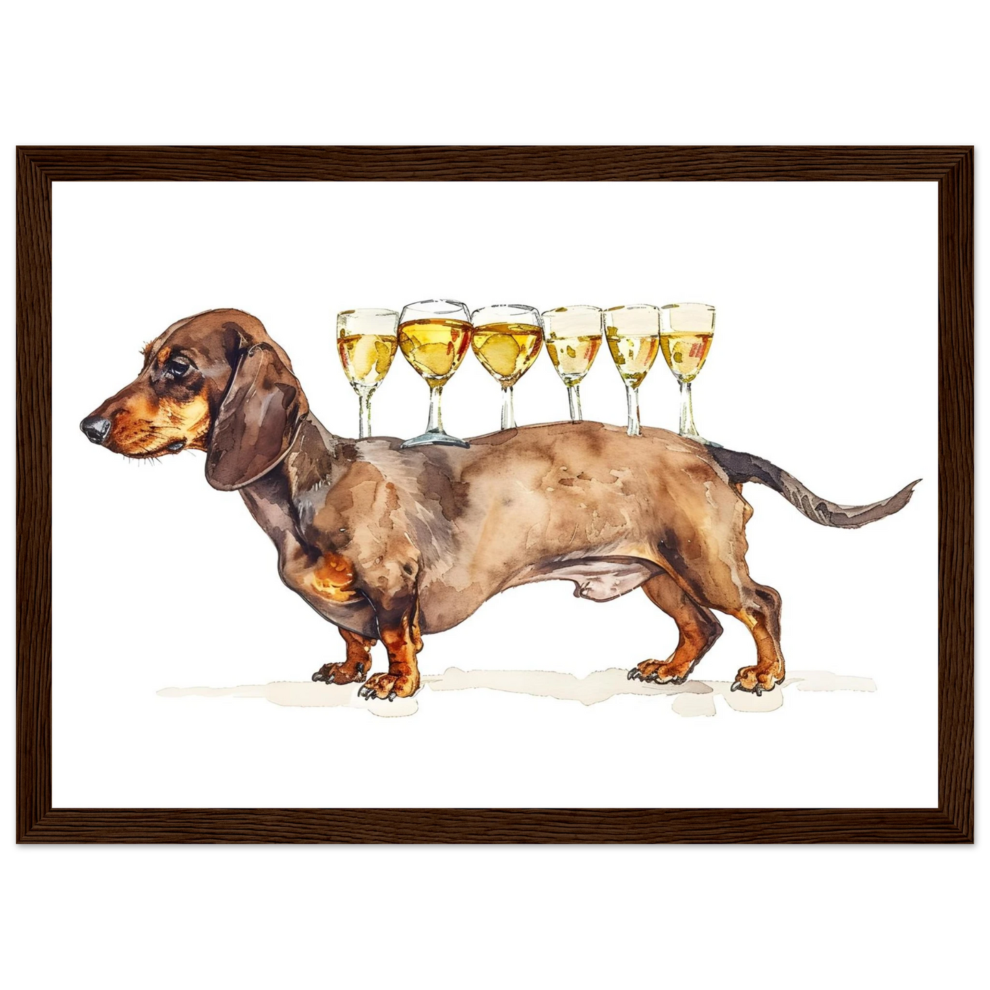 Wiener Dog Butler - Poster - Arthena