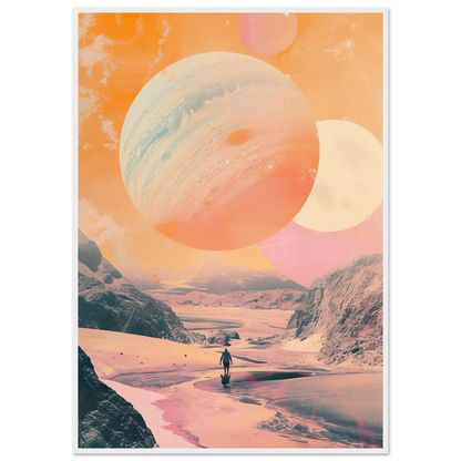 Lost Wanderer Beneath Alien Suns - Poster - Arthena