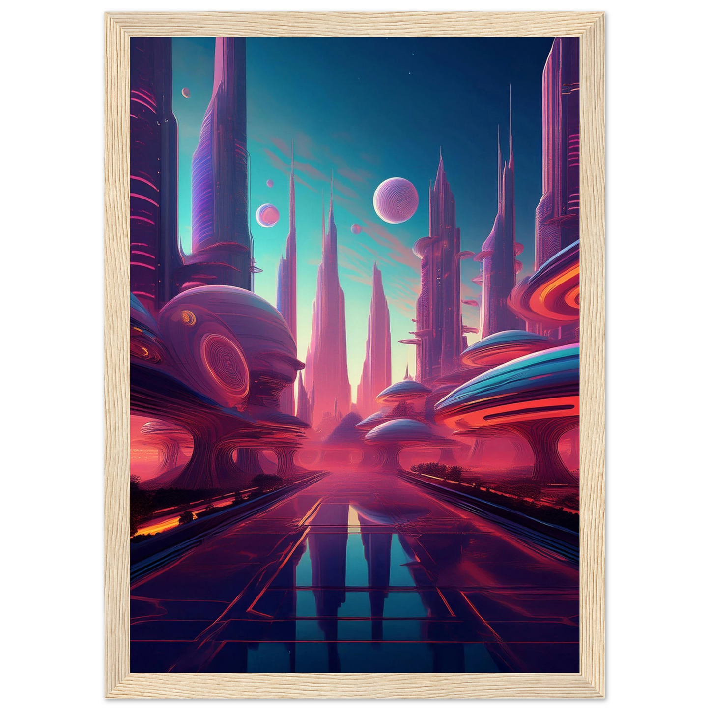 Neon Horizons - Poster - Arthena