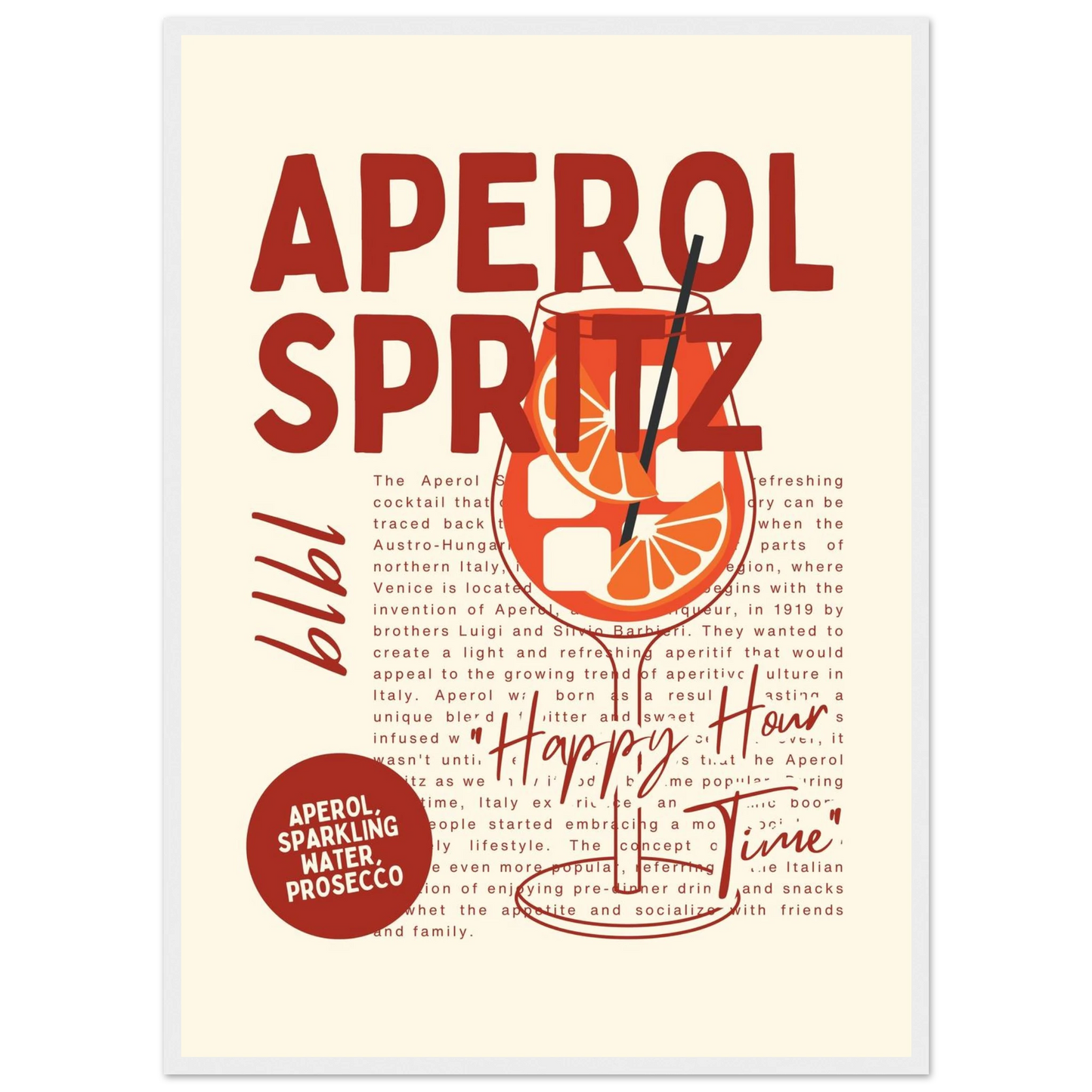 Aperol Spritz 1919 - Poster - Arthena