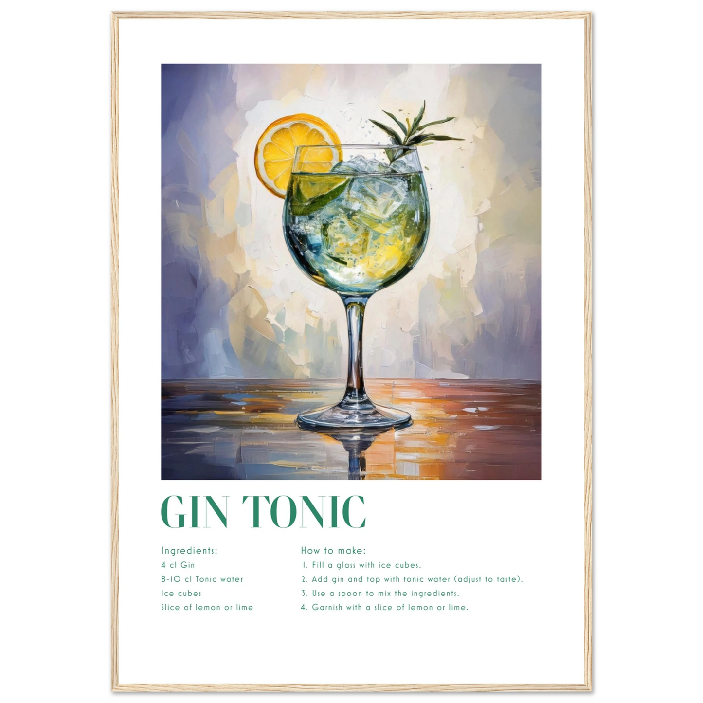 Gin Tonic - Poster - Arthena