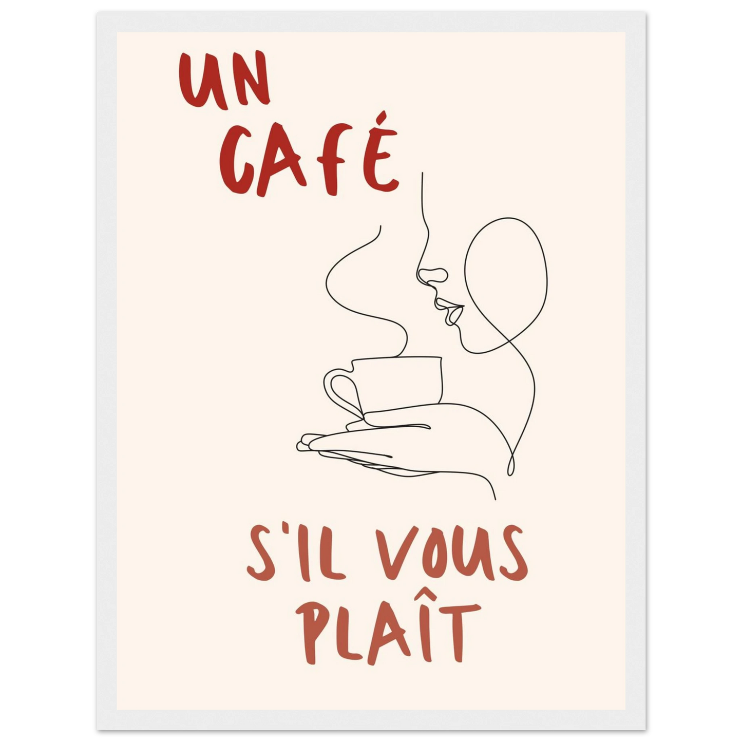 Un Café S'il Vous Plait - Poster - Arthena