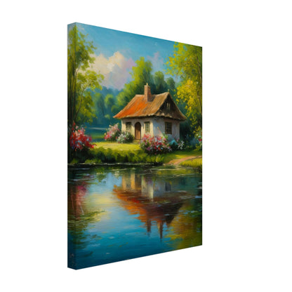 Serenity by the lake - Canvas - Arthena