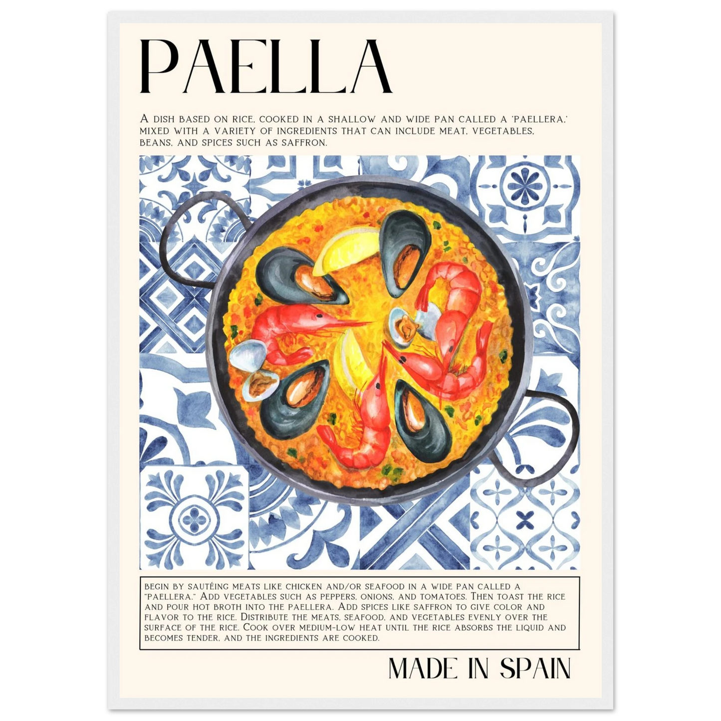 Paella - Poster - Arthena