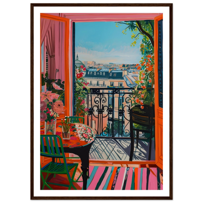 Parisian Balcony Bliss - Poster - Arthena