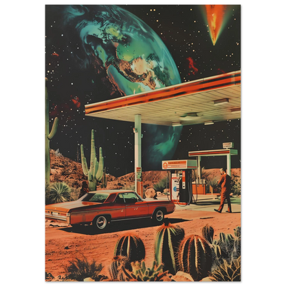 Interstellar Pit Stop - Poster - Arthena
