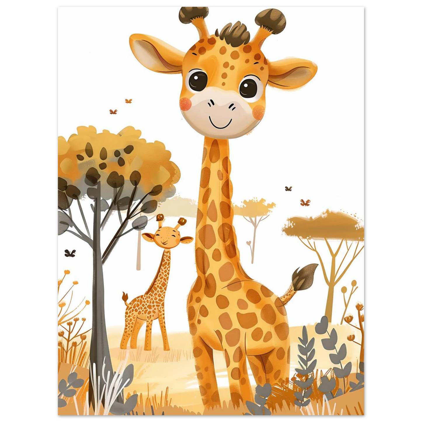 Friendly Giraffe - Poster - Arthena