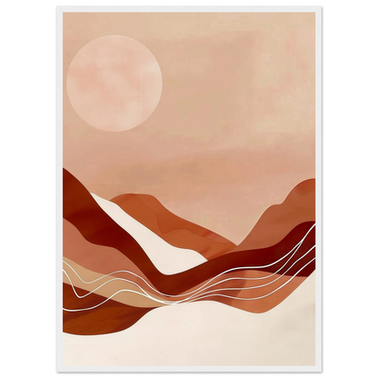 Amber Horizons Moonlit Simplicity - Poster - Arthena