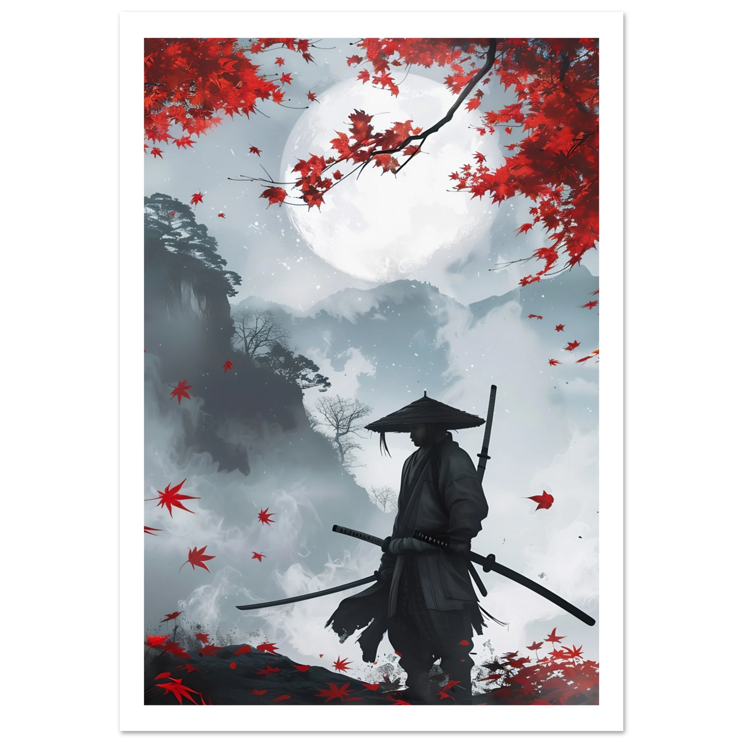 Crimson Leaves - Poster - Arthena